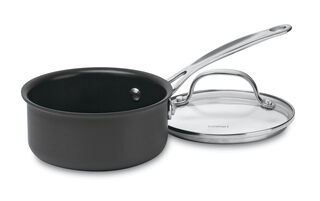Chef's Classic™ Nonstick Hard Anodized 1 Quart Saucepan with Cover