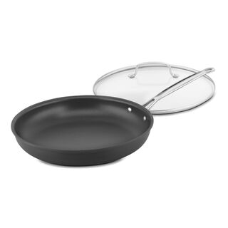 Chefs Classic  Nonstick Hard Anodized 12 Skillet with Glass Cover