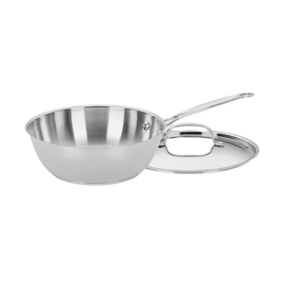 Chef's Classic Stainless 3 Quart Chef's Pan with Cover