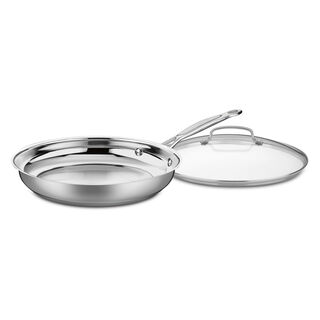 Chef's Classic Stainless 12" Skillet with Cover