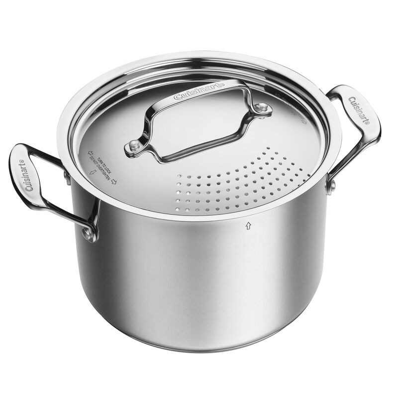 Chef's Classic™ 6 Quart Stockpot with Straining Cover