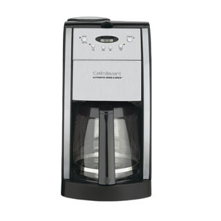 Discontinued Grind & Brew 12 Cup Automatic Coffeemaker with Brushed Metal Italian Styling