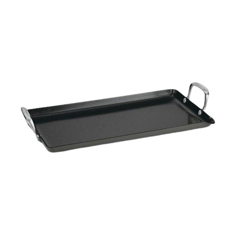 GreenGourmet® Hard Anodized Nonstick Eco-Friendly Double Burner Griddle