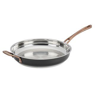 Matte Black Elegance 12 Skillet w Helper Handle