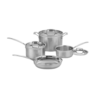 MultiClad Pro Triple Ply Stainless Cookware 7 Piece Set